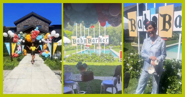 Expectant reality star, Kourtney Kardashian, and rocker husband Travis Barker turned a Malibu home i...