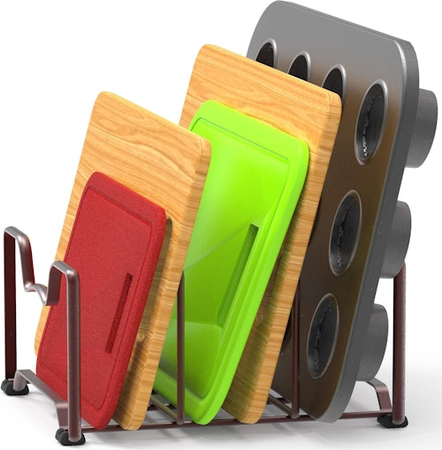 Simple Houseware Cabinet Organizer Rack (2-Pack)