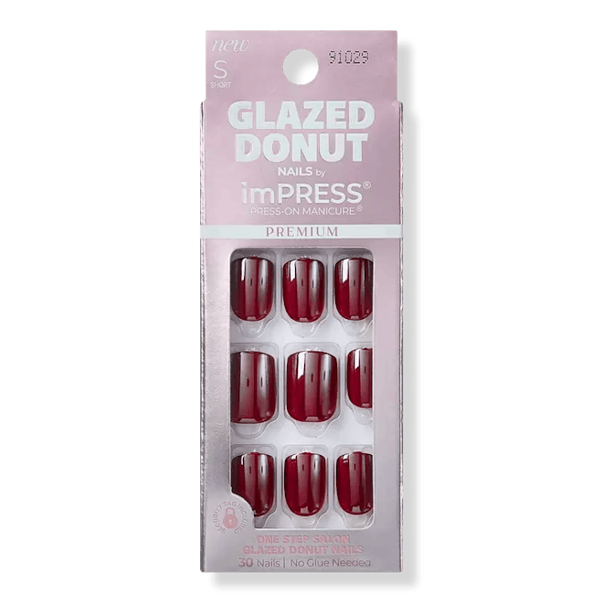 Kiss imPRESS Glazed Donut Press-On Manicure, Maple Glazed