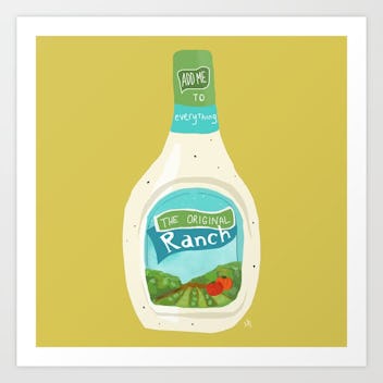 Ranch Dressing Art Print