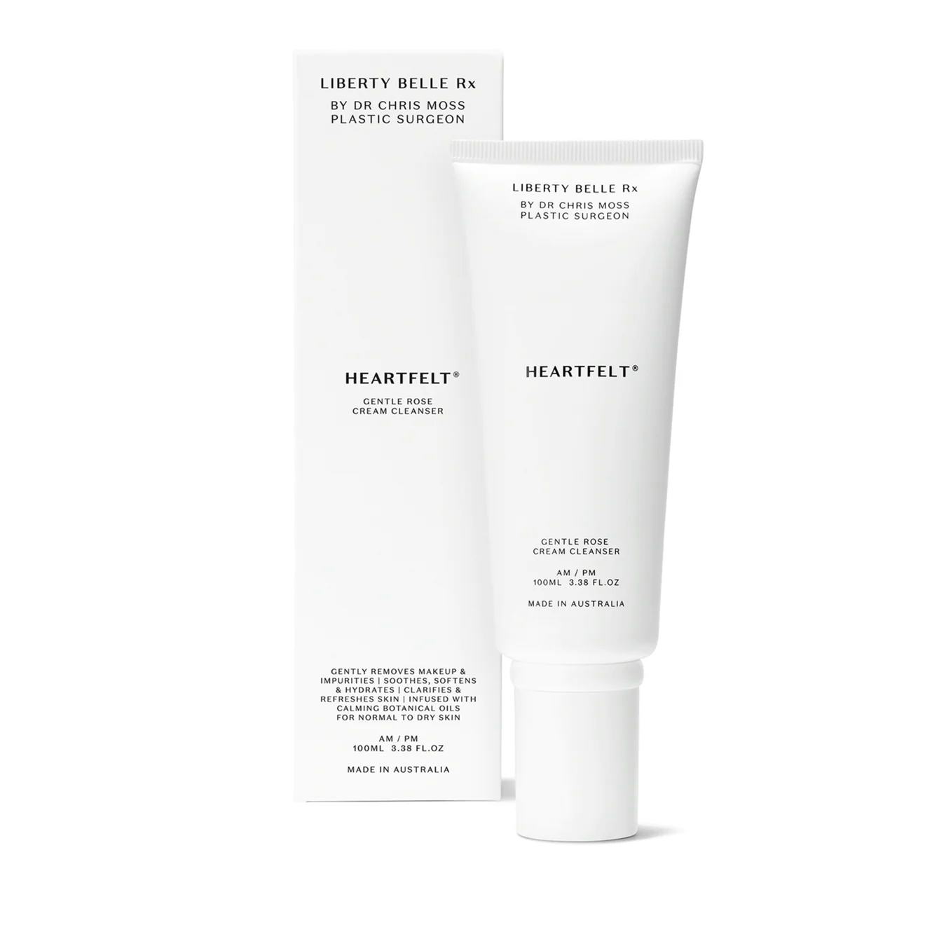 HEARTFELT Gentle Rose Cream Cleanser