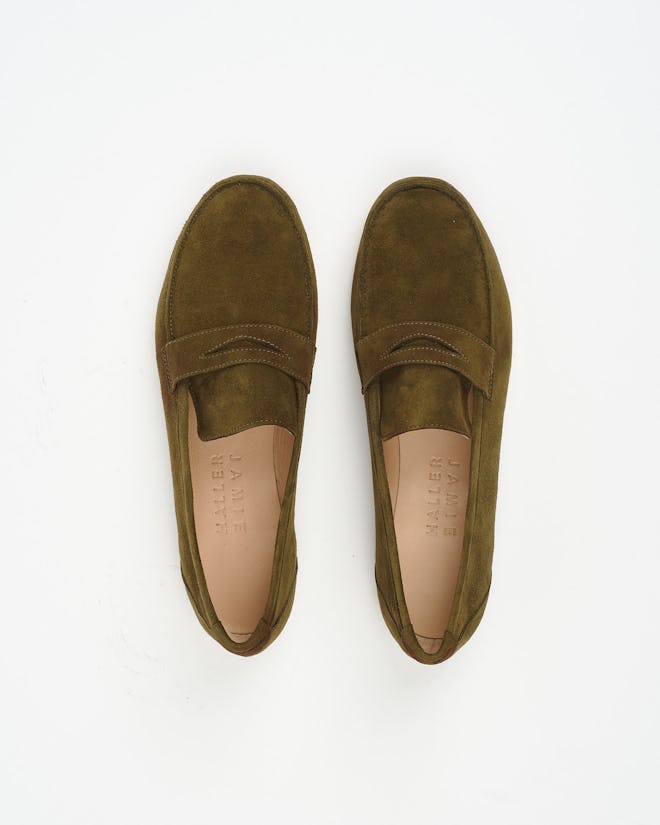 The Loafer in Olive Suede