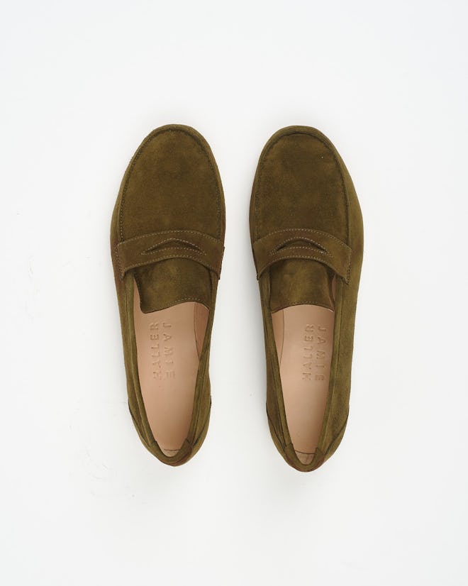 The Loafer in Olive Suede