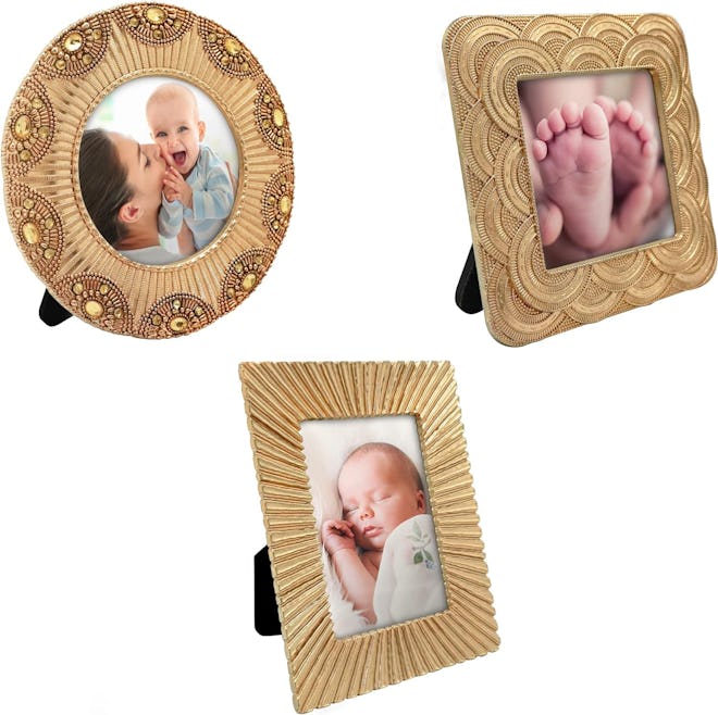 GIFTY GIFTY Classic Gold 1920s Mini Frame Set (3-Pack)