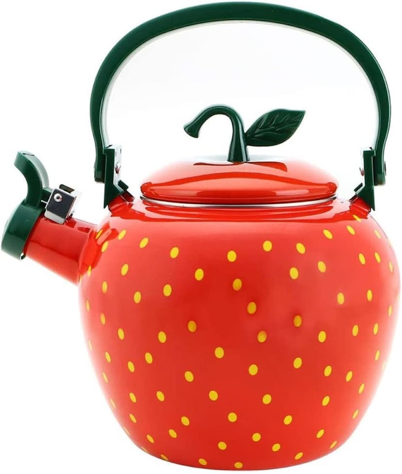 Whistling Strawberry Tea Kettle