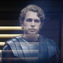 A hologram of Anakin Skywalker