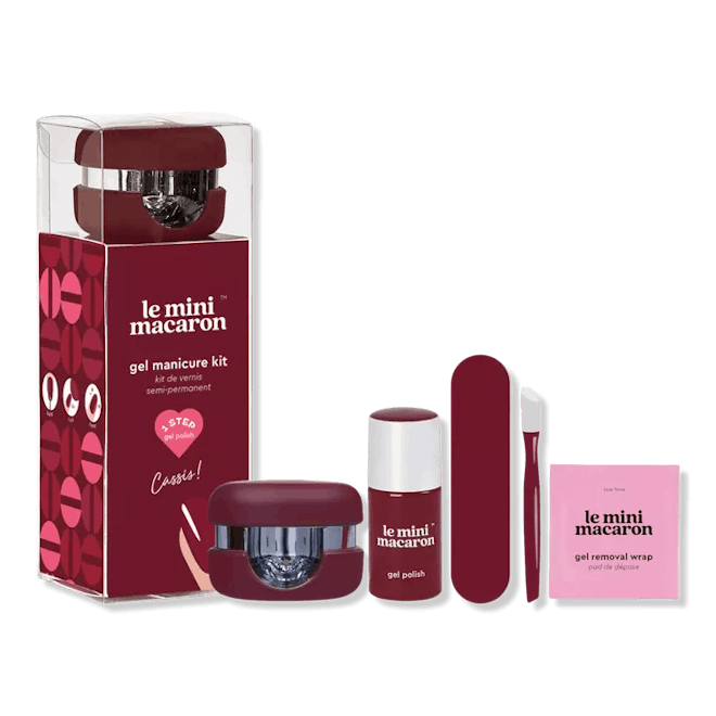 Le Mini Macaron 1-Step Gel Manicure Kit, Cassis