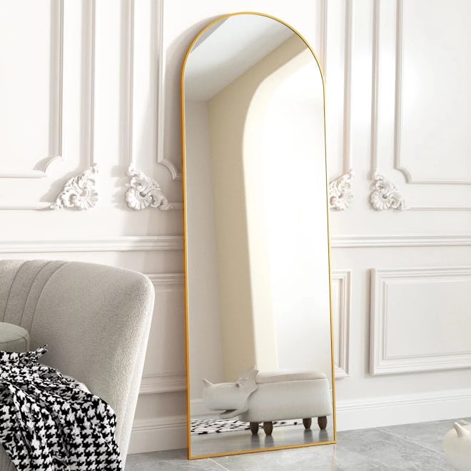 Arched Full Length Floor Mirror 71"x30"