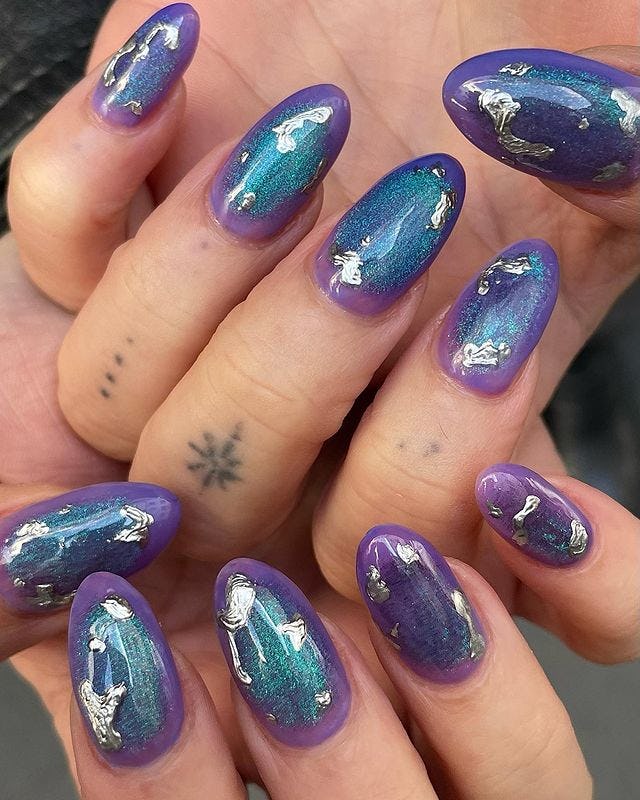3D Galaxy Nails That Shine Like Stars