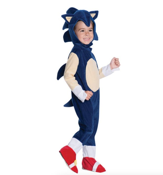 cozy halloween costume for cold weather: Rubies Sonic Toddler Romper Costume
