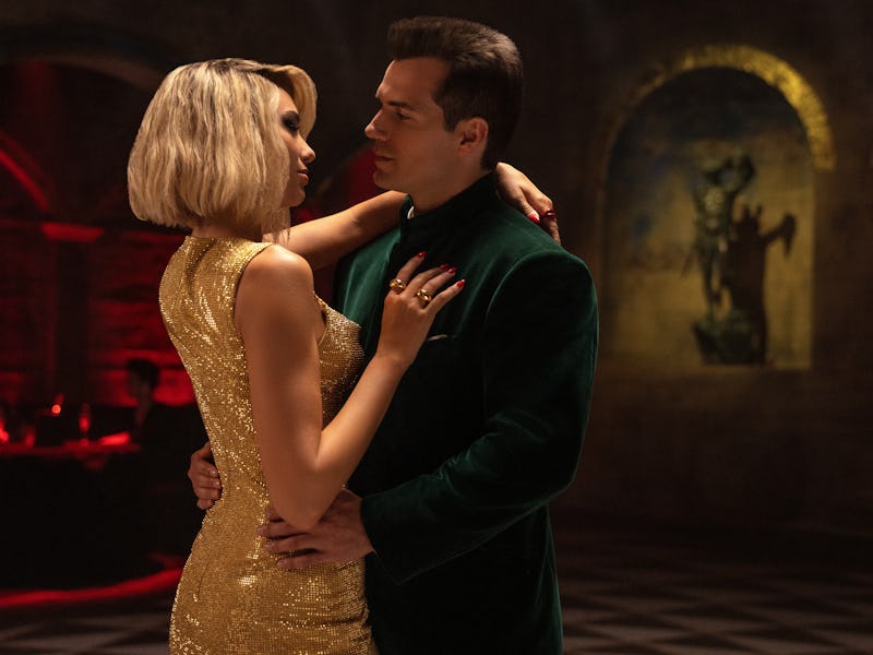 Dua Lipa and Henry Cavill in Argylle