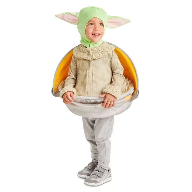 cozy halloween costume for cold weather: Grogu Hover Pram Costume for Toddlers 