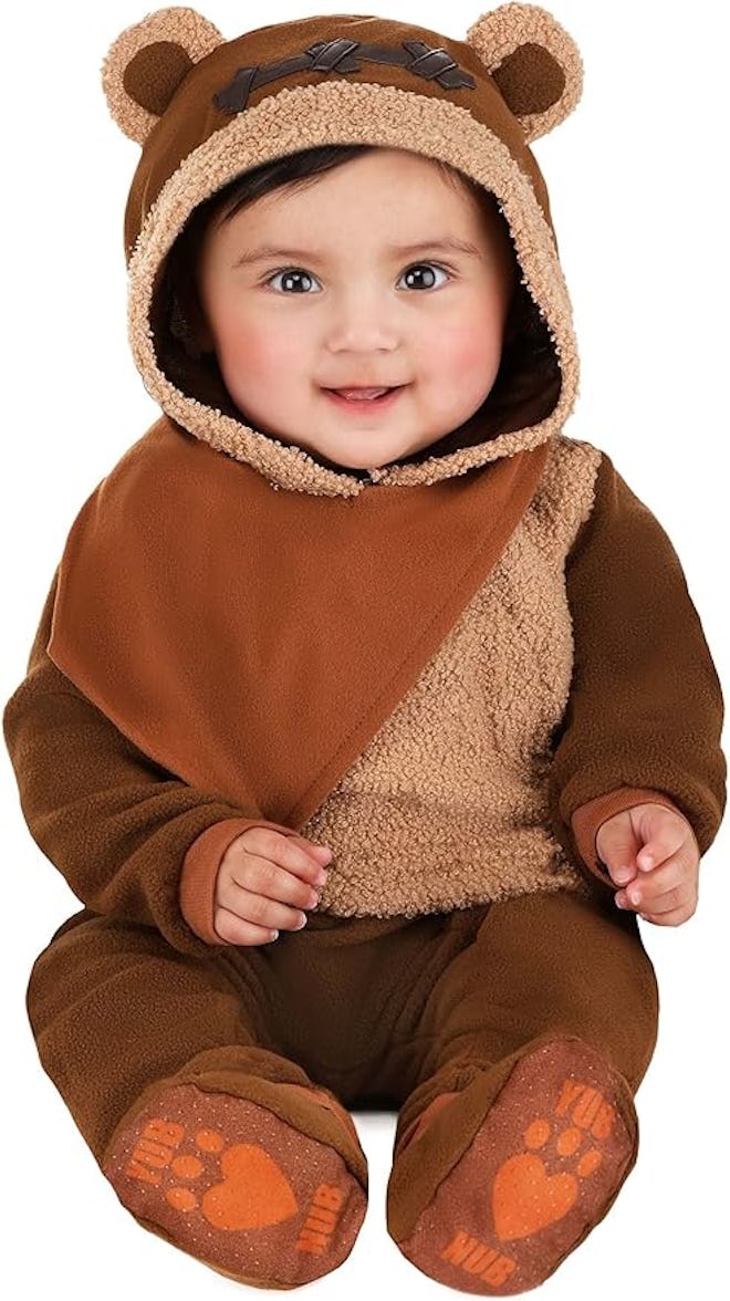 cozy halloween costume for cold weather Jazwares Star Wars Baby Ewok Costume
