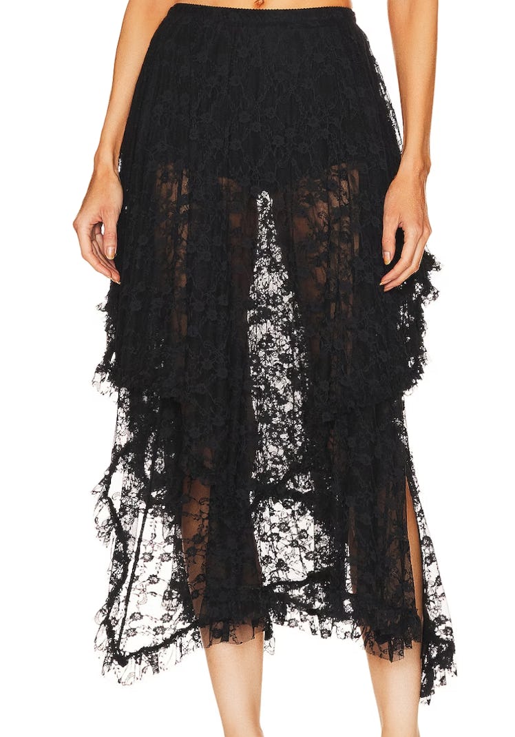 Free People Lace Skirt