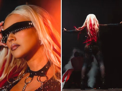 Christina Aguilera during her performance at EuroPride, September 2023