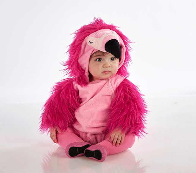 cozy halloween costume for cold weather Baby Flamingo Costume