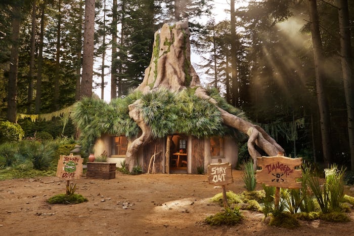 You can stay at Shrek's swamp.