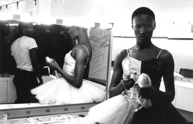 Ming Smith, Grace Jones at Cinandre, 1974. Archival pigment p rint, 24 x 26 inches.