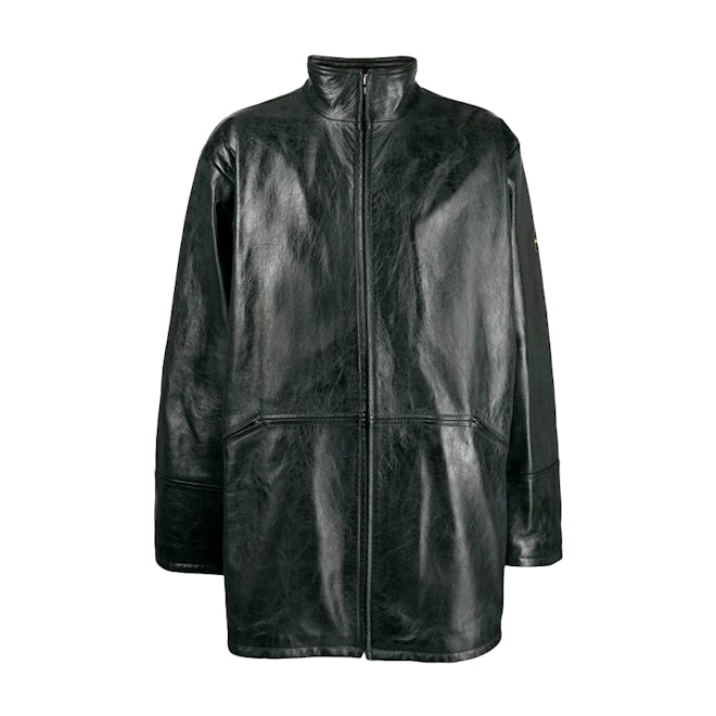 Martine Rose Panelled Leather Coat