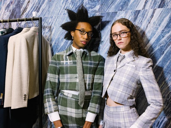 Parker Kit Hill and Ella Emhoff celebrate the launch of the new Thom Browne with Nordstrom at Nordst...