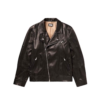 Brunello Cucinelli Leather Biker Jacket