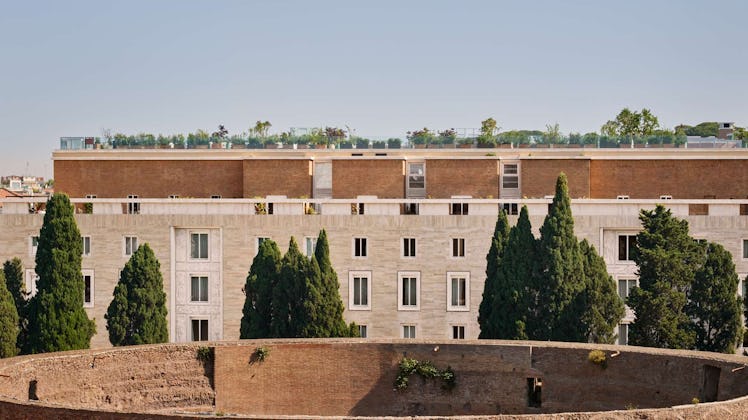 The exterior of the Bulgari Hotel Roma