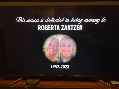 Ellen Goltzer shares The Golden Bachelor's dedication to her friend Roberta on Instagram.