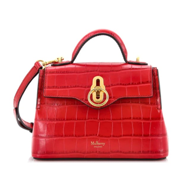 Mulberry Crocodile Embossed Leather Bag