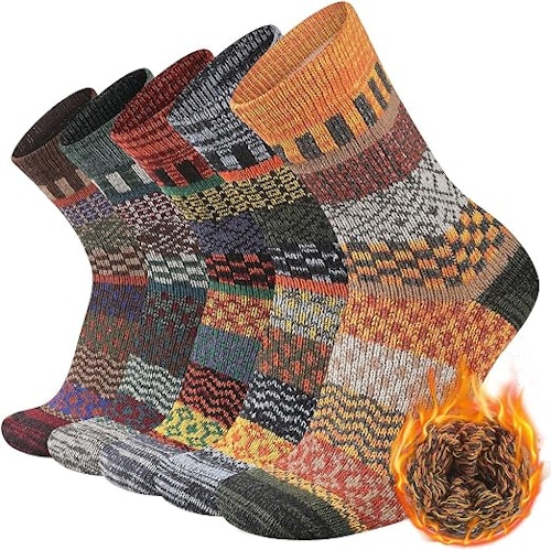 Heatuff Warm Wool Socks (5-Pack)