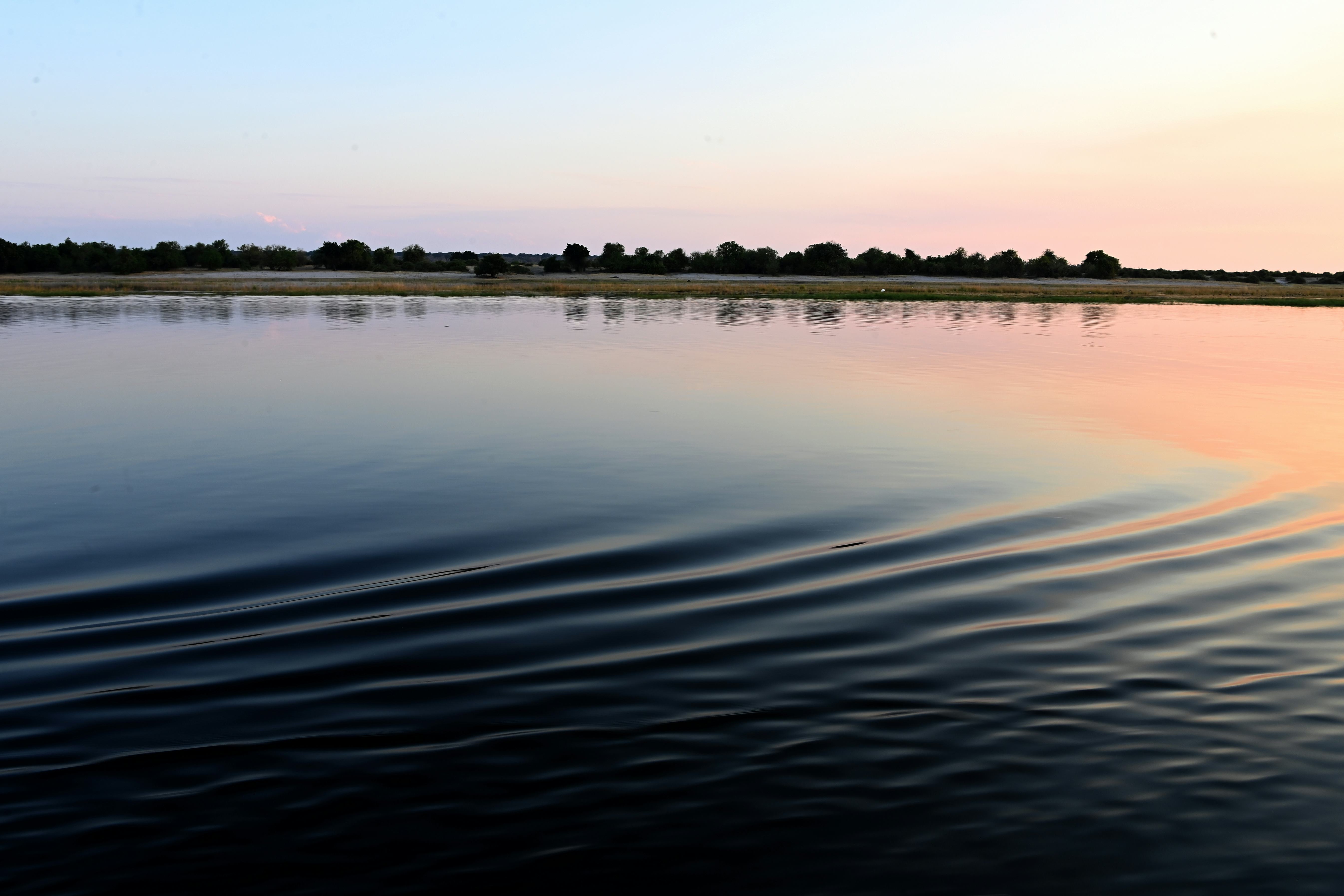 Chobe River at sunset