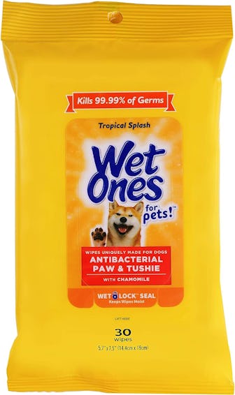 Wet Ones for Pets Paw & Tushie Dog Wipes