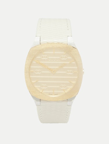  Gold & Leather Watch