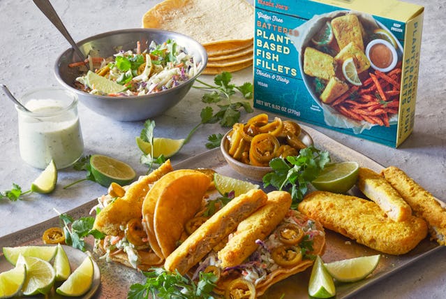Trader Joe's plant-based fish tacos are perfect for Meatless Mondays.