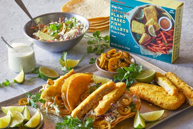 Trader Joe's plant-based fish tacos are perfect for Meatless Mondays.