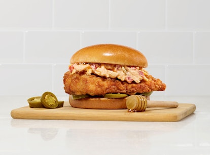 Chick-Fil-A has a new honey pepper pimento chicken sandwich which the writer reviews.