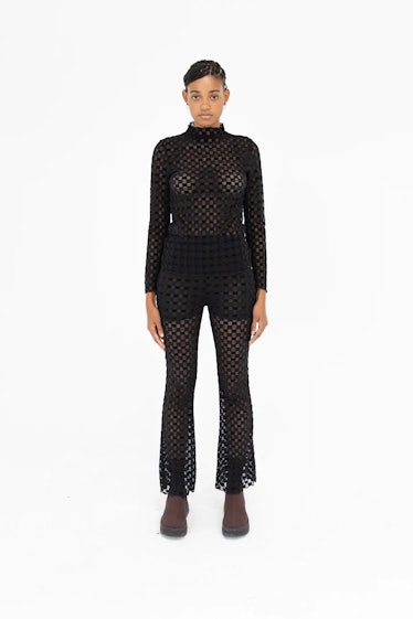 Find Me Now Harmony Checkered Mesh Pant