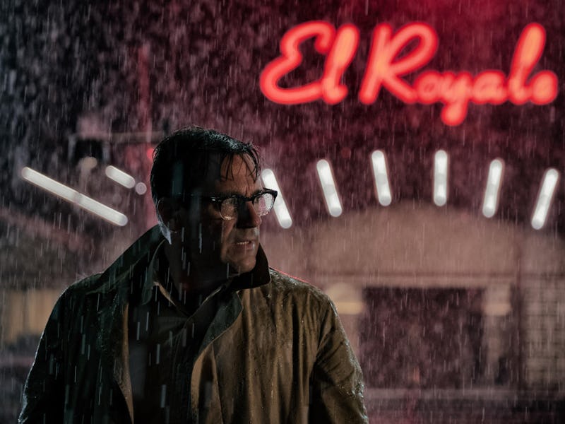 Jon Hamm as Laramie Seymour Sullivan/Dwight Broadbeck in 'Bad Times at the El Royale'