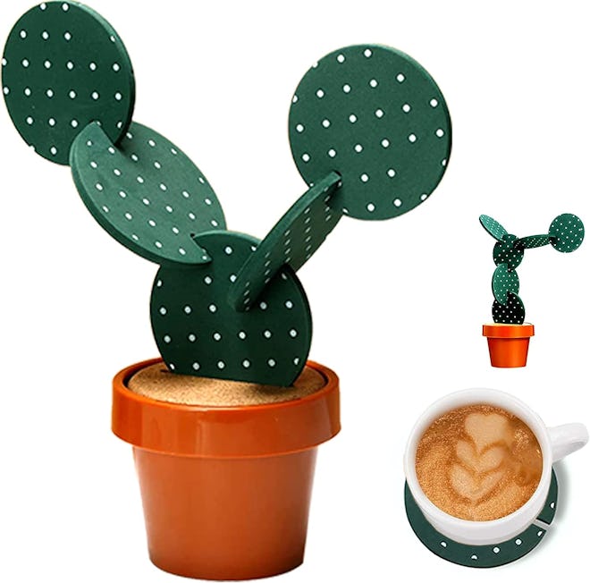 Sirensky Cactus Coaster Set (6 Pieces)