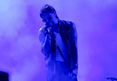 Julian Casablancas of The Strokes performs at J.Crew's 40th Anniversary Celebration at Pier 17 on Se...