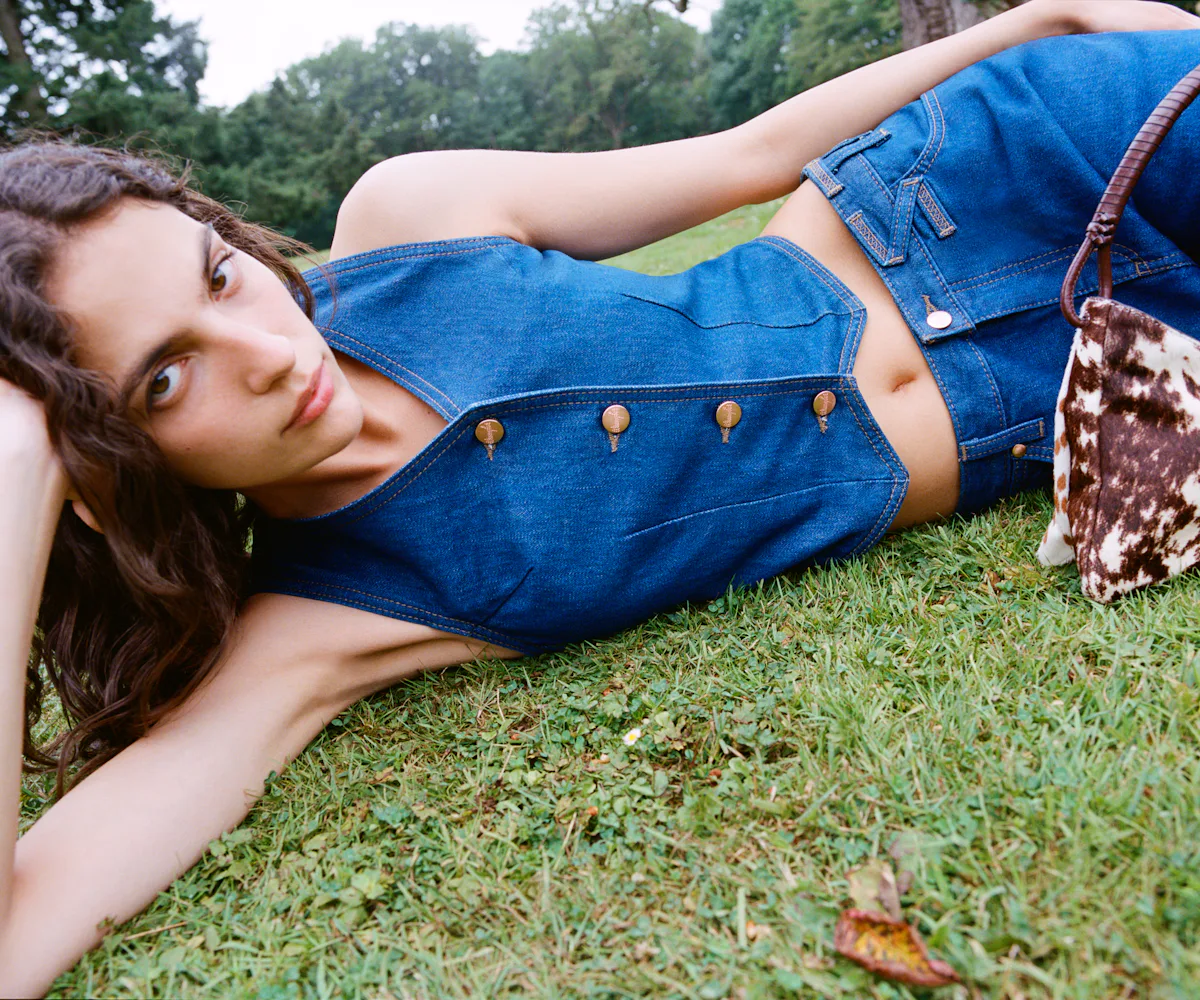 Staud Staud & Wrangler Reimagine Westernwear In A Limited-Edition Denim ...