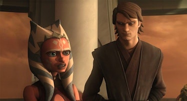 Ahsoka Tano (Ashley Eckstein) and Anakin Skywalker (Matt Lanter) in Star Wars: The Clone Wars