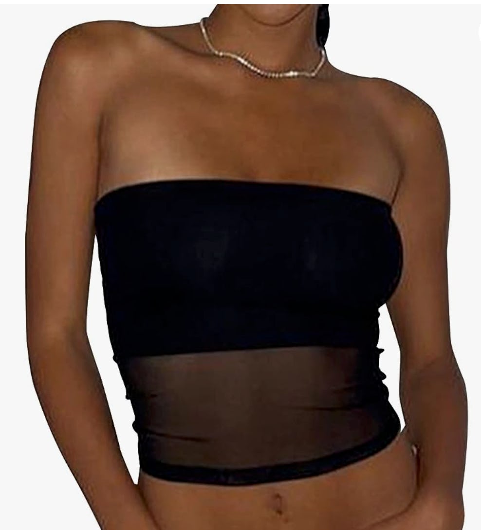 SAFRISIOR Mesh Tube Top