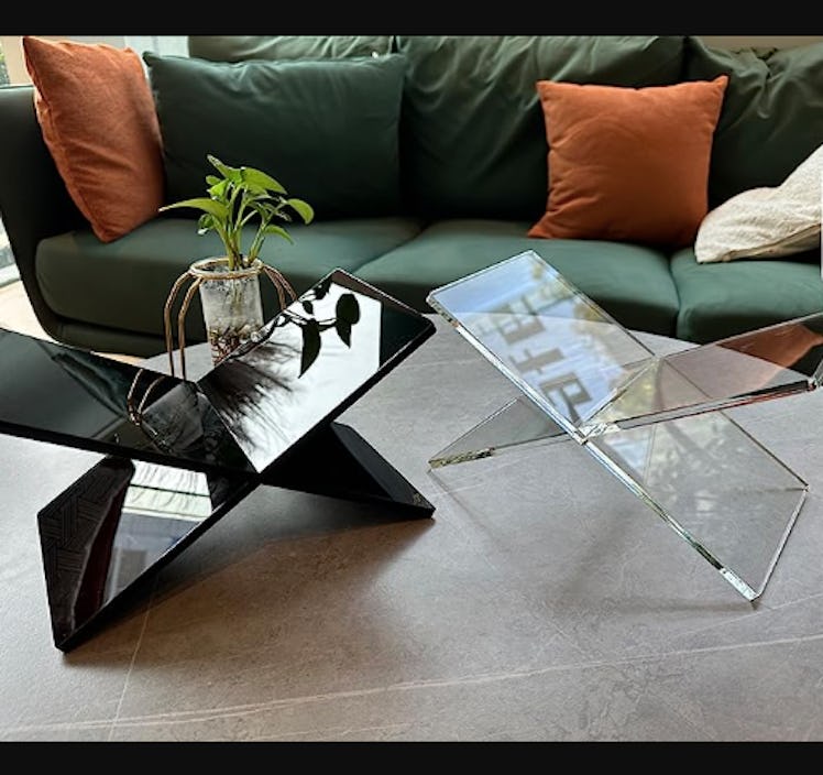 Hopysgiien Black Acrylic Book Stand 