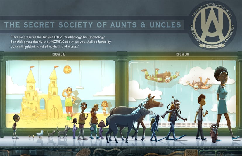 A page from 'The Secret Society of Aunts & Uncles'
