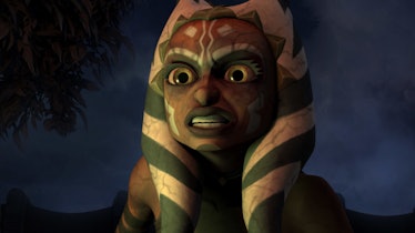 Ahsoka was poisoned with the Dark Side on Mortis in The Clone Wars.