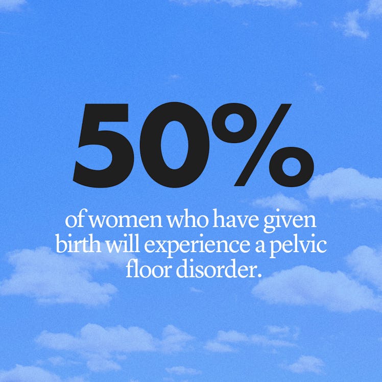 50% of women who have given birth will experience a pelvic floor disorder