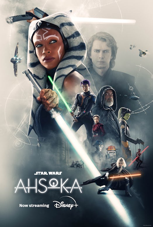 The latest poster for Ahsoka, featuring an apparitional Anakin Skywalker. 