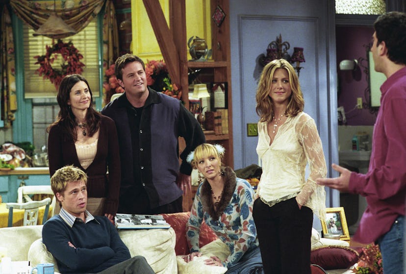 FRIENDS – “The One With The Rumor”– Episode 9 – Aired 11/22/2001 – Pictured: (l-r) Brad Pitt as …