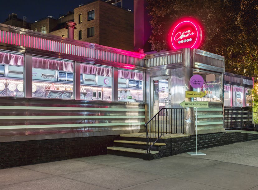 Inside Chanel’s diner in Brooklyn.
