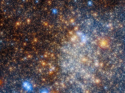 Globular cluster Terzan 12. This sparkly scene is packed with numerous specks of light, all coming f...